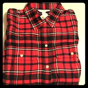 LL Bean signature red flannel. Never worn.